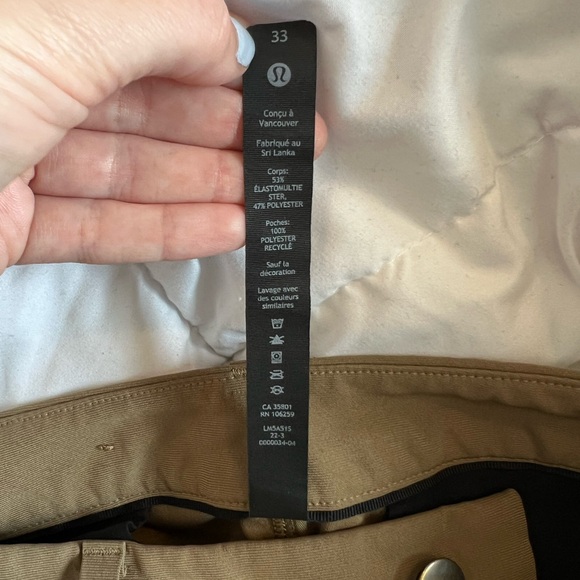 Lululemon Commission Slim-Fit Pant 30" *Warpstreme - Picture 8 of 9